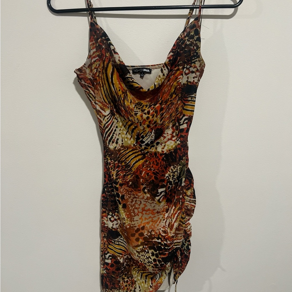 Fashion Nova Wild Print Mini Dress